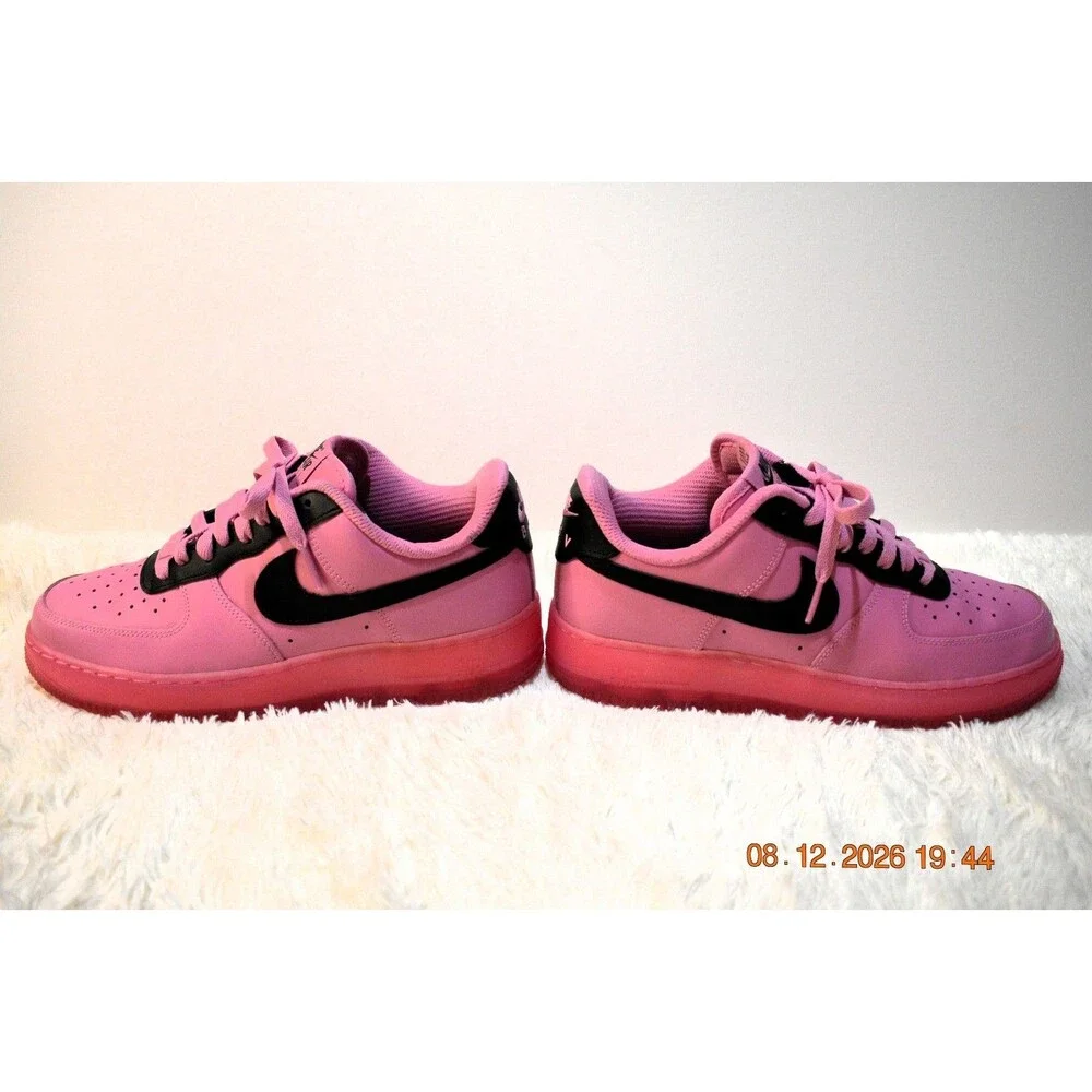 RARE Nike BY YOU ID AF 1 Women’s Size 8.5 BIG LUV Pink & Black (AQ3778-994)